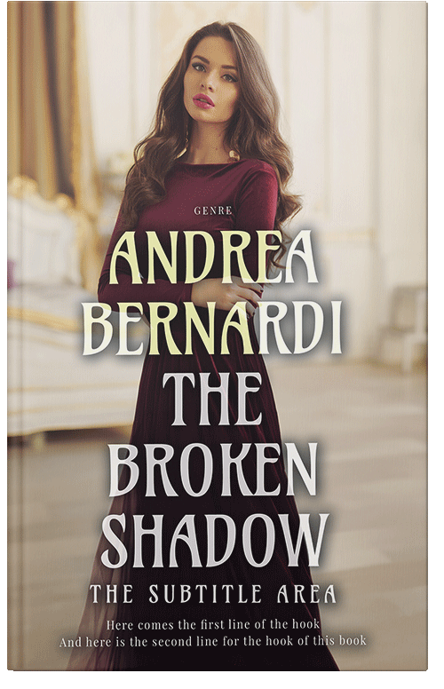 Front view of Premade Chick Lit Book Cover - Soft Amber