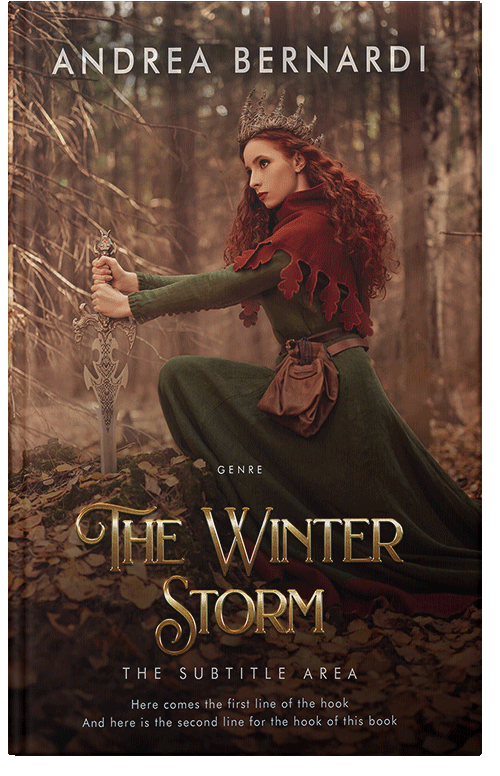 Front view of Cedar #31835 - Premade Fantasy Book Cover