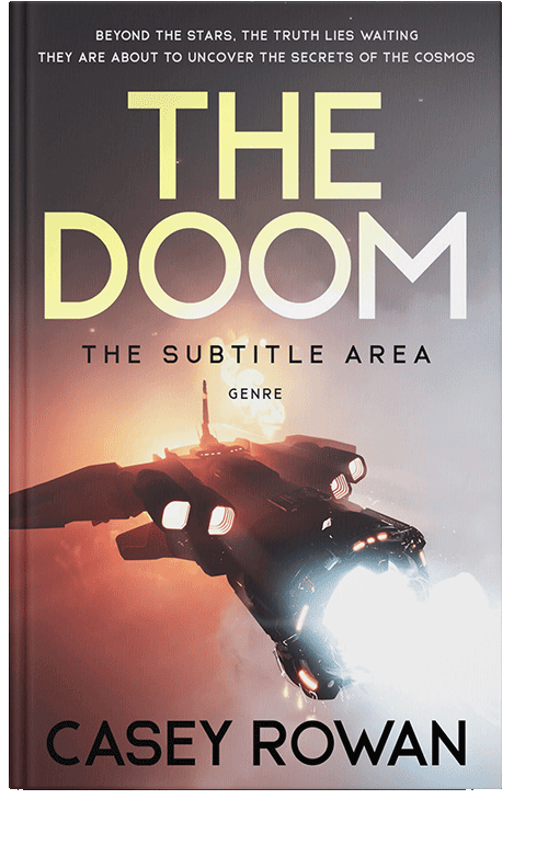 Front view of Vanilla #31864 - Premade Science Fiction Book Cover