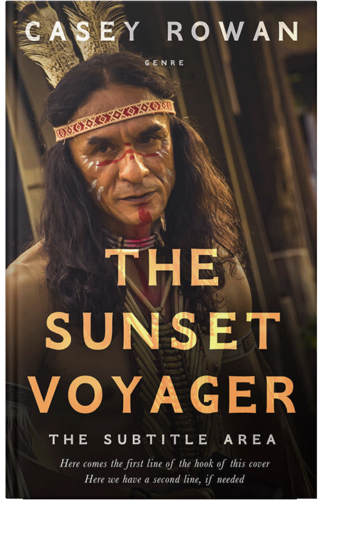 Front view of Night Rider #31899 - Premade Historical Book Cover