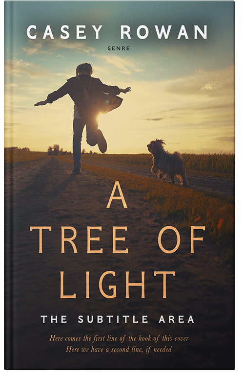 Front view of Premade Action & Adventure Book Cover - Calico