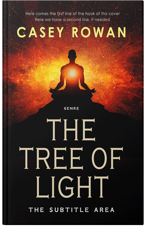 Front view of Premade Health & Mind & Body Book Cover - Asphalt