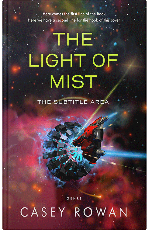 Front view of Premade Science Fiction Book Cover - Cocoa Brown