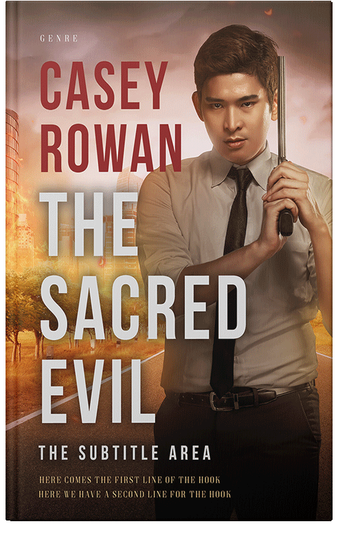 Front view of Premade Action & Adventure Book Cover - Cape Palliser