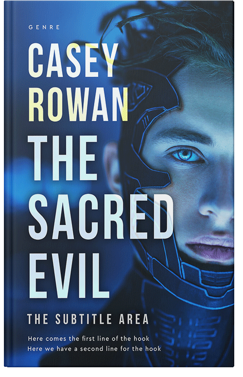 Front view of Premade Science Fiction Book Cover - Nile Blue