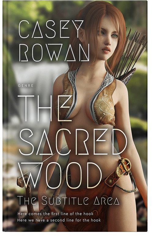 Front view of Premade Fantasy Book Cover - Iroko