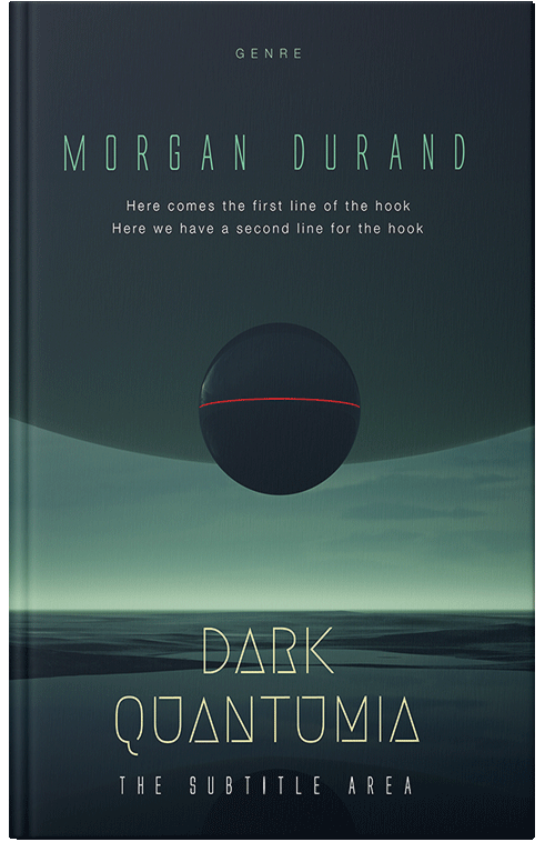 Front view of Gable Green #31988 - Premade Science Fiction Book Cover