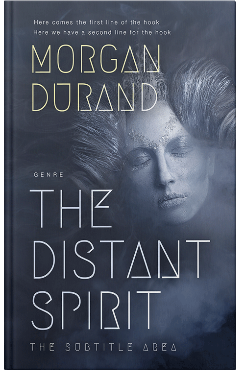 Front view of Premade Fantasy Book Cover - Oxford Blue