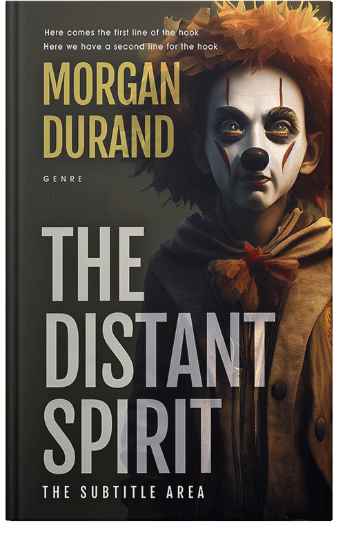 Front view of Premade Horror Book Cover - Indian Khaki