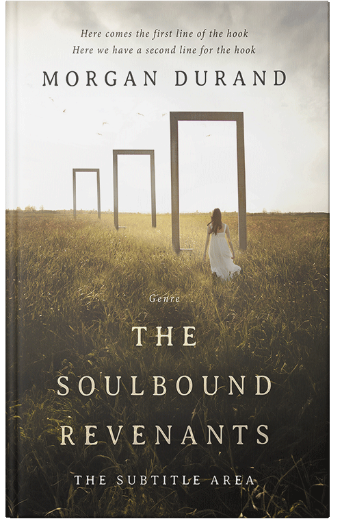 Front view of Taupe #32033 - Premade Surreal Book Cover