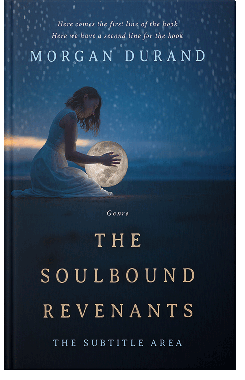 Front view of Premade Fantasy Book Cover - Black Pearl