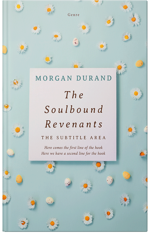 Front view of Premade Poetry Book Cover - Nebula