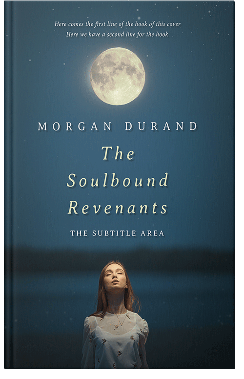 Front view of Premade Fantasy Book Cover - Blue Dianne