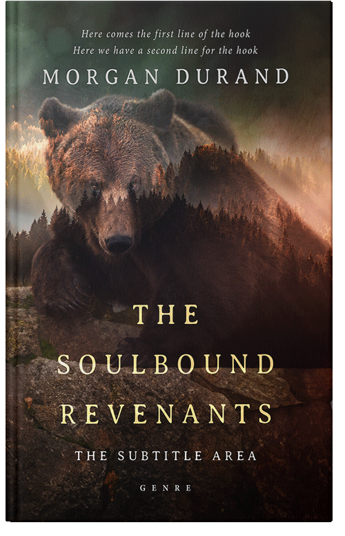 Front view of Premade Nature Book Cover - Oil