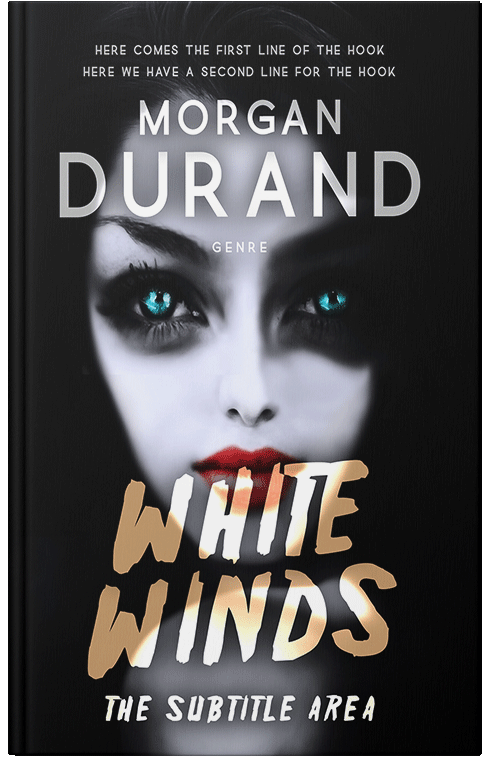 Front view of Premade Horror Book Cover - Silver Rust