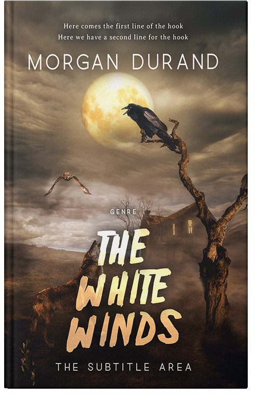 Front view of English Walnut #32068 - Premade Horror Book Cover