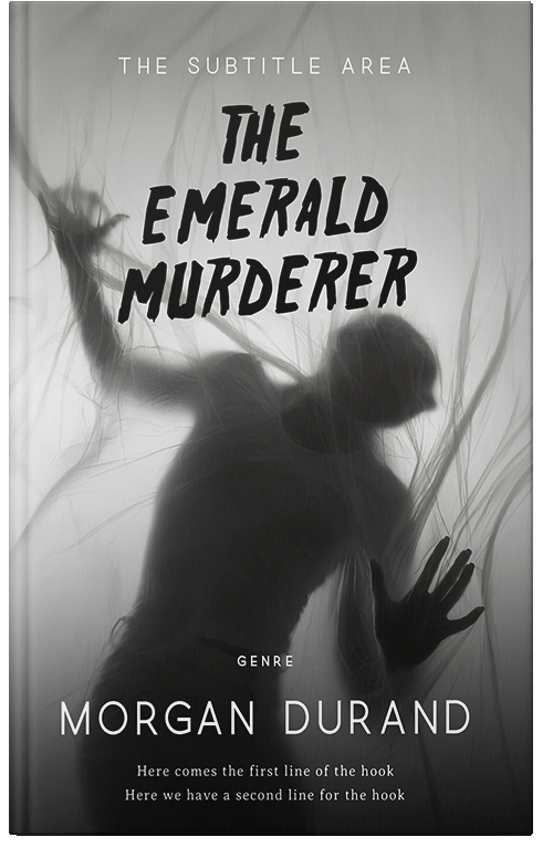 Front view of Premade Mystery & Thriller & Suspense Book Cover - Gray Nickel