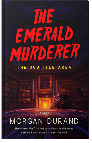 Pre Made Book Cover Alizarin Crimson