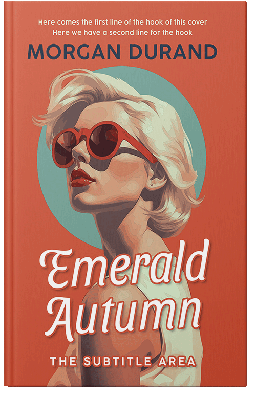 Front view of Premade Abstract Book Cover - Fuzzy Wuzzy Brown