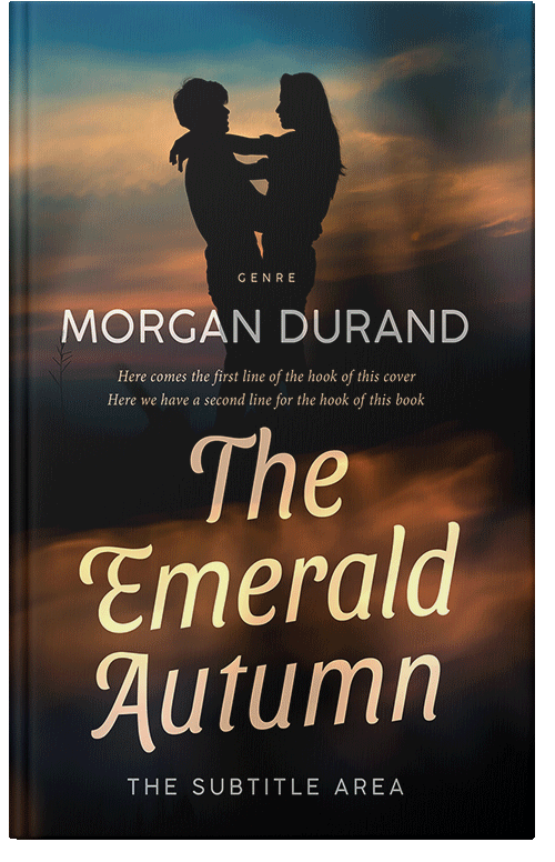 Front view of Premade Romance Book Cover - Cod Gray