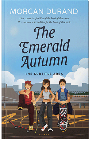 Pre Made Book Cover Cornflower