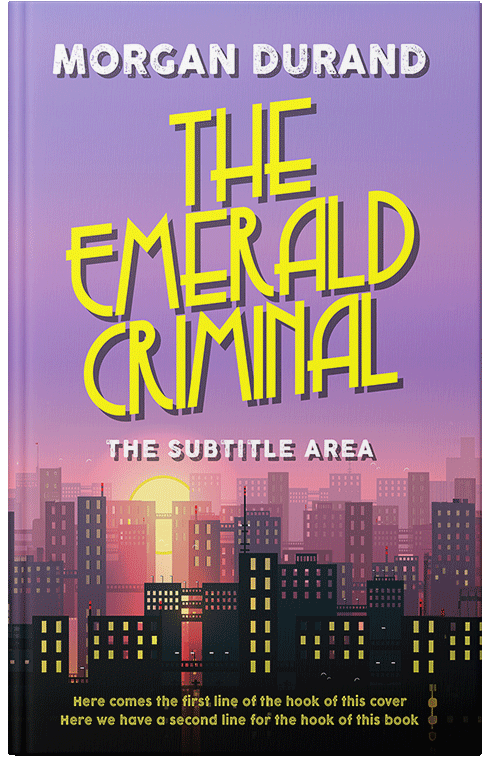 Front view of Premade Mystery & Thriller & Suspense Book Cover - Lavender Purple