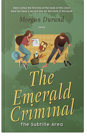 Pre Made Book Cover Glade Green