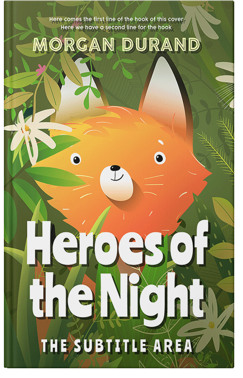 Front view of Premade Nature Book Cover - Fern Frond