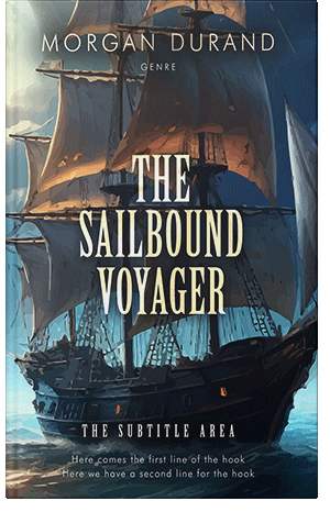 Pre Made Book Cover Ebony Clay