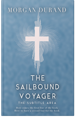 Pre Made Book Cover Hippie Blue