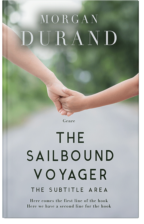 Front view of Premade Literary Fiction Book Cover - Quill Gray