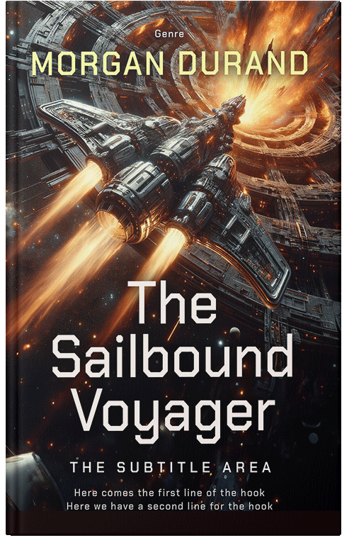 Front view of Premade Science Fiction Book Cover - Brandy