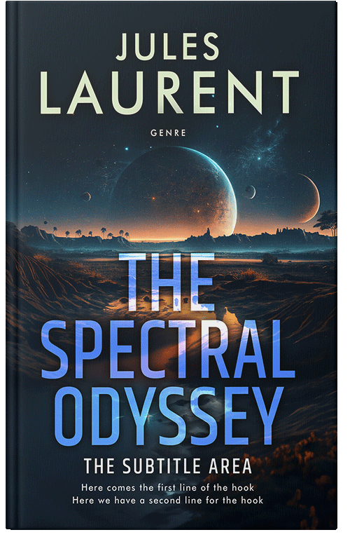 Front view of Aztec #32187 - Premade Science Fiction Book Cover