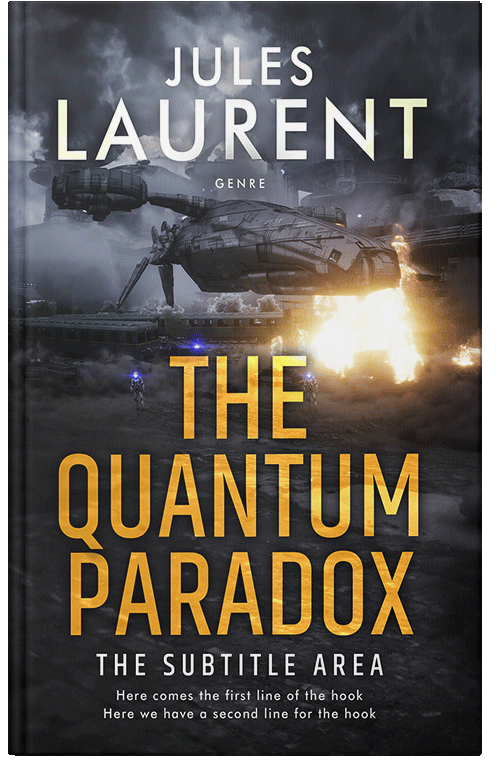 Front view of Shark #32191 - Premade Apocalyptica Book Cover