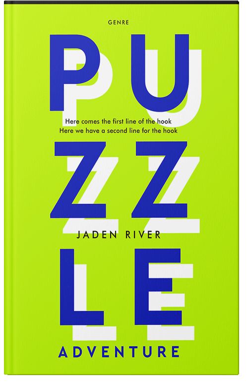 Front view of Lime #32203 - Premade Abstract Book Cover