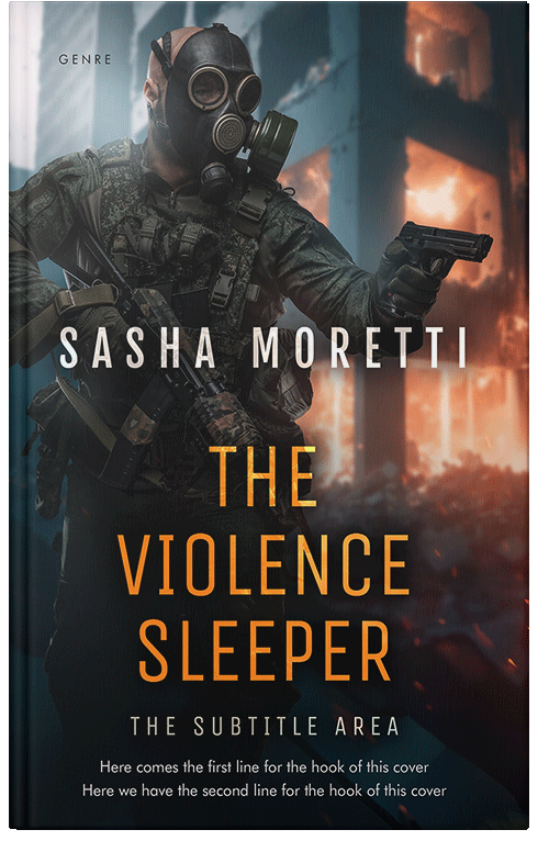 Front view of Premade Mystery & Thriller & Suspense Book Cover - Woodsmoke