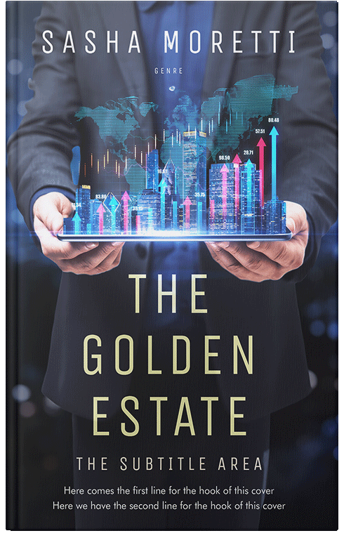 Front view of Premade Business Book Cover - Ebony Clay