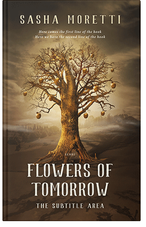 Pre Made Book Cover Metallic Bronze