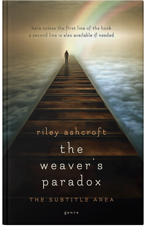 Front view of Premade Surreal Book Cover - Chino