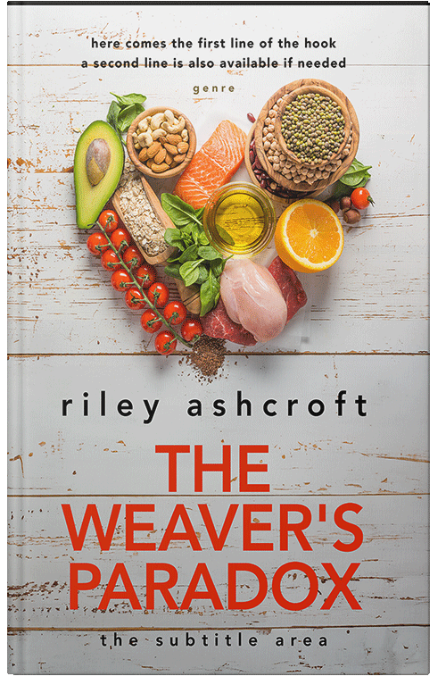 Front view of Swirl #32310 - Premade Health & Dieting & Fitness Book Cover