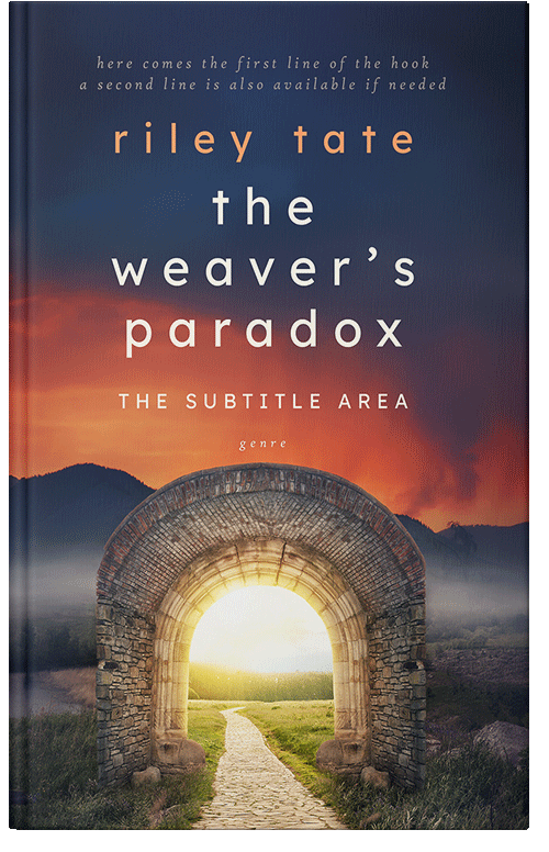 Front view of Premade Surreal Book Cover - Whiskey