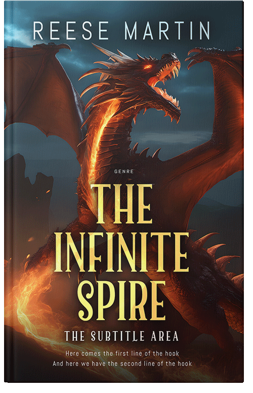 Front view of Cocoa Brown #32345 - Premade Fantasy Book Cover