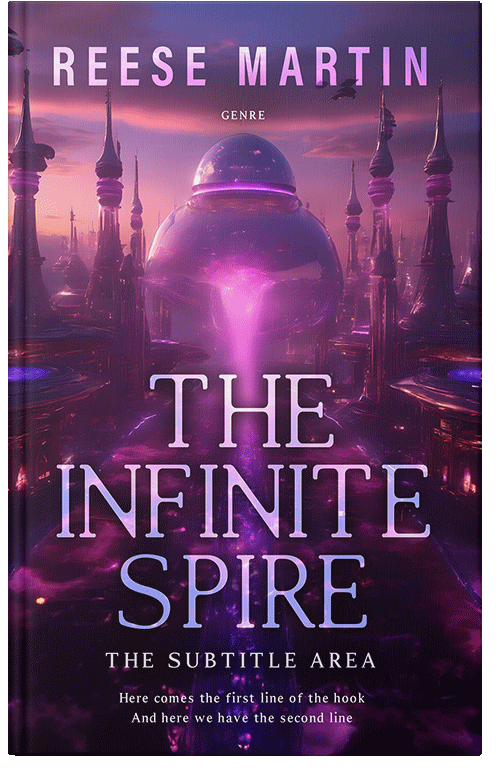 Front view of Grape #32355 - Premade Science Fiction Book Cover