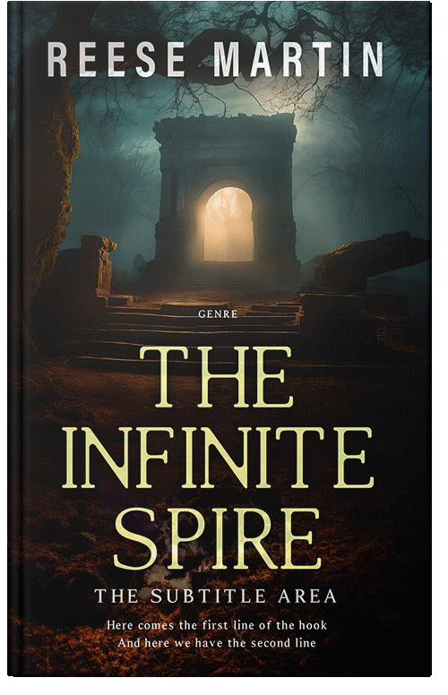 Front view of Premade Fantasy Book Cover - Rangoon Green