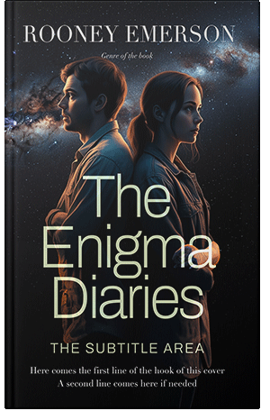 Pre Made Book Cover Black