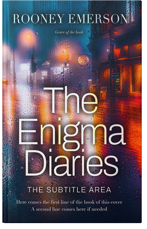 Front view of Premade Abstract Book Cover - Cameo