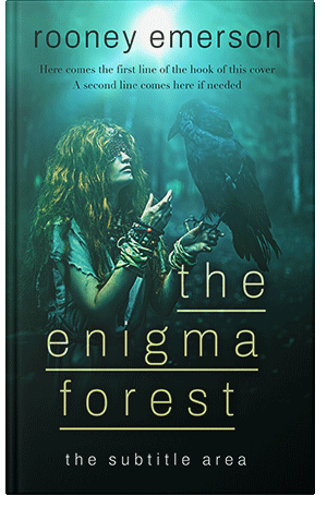 Pre Made Book Cover Bottle Green