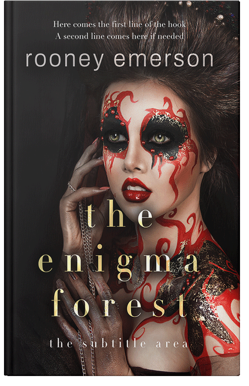 Front view of Premade Fantasy Book Cover - Oriental Pink