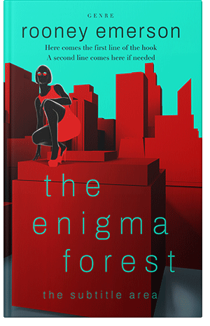 Pre Made Book Cover Bright Turquoise