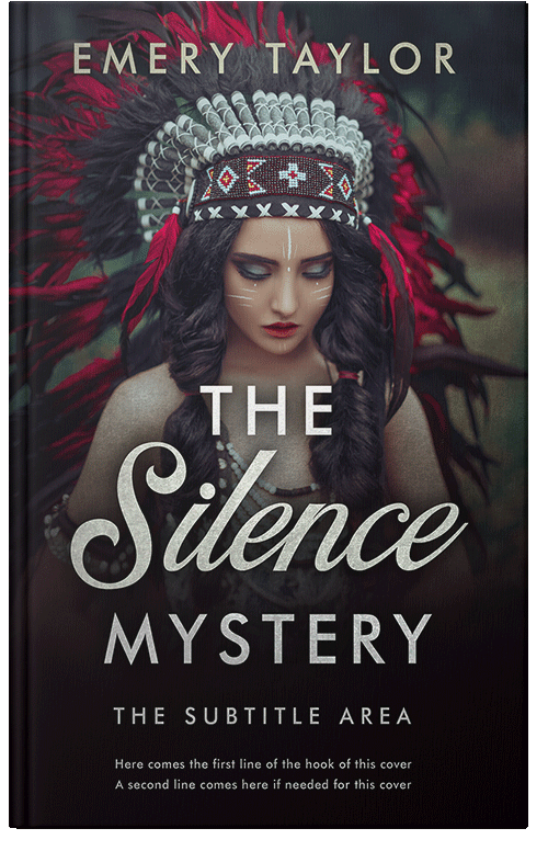 Front view of Premade Western Book Cover - Thunder